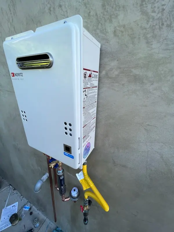Tankless water heater installation for Emerald Hills homes